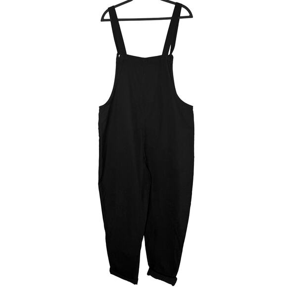 Lucy & Yak Womens Original Cotton Dungarees Overalls Black Front Bib Pockets NWT - Picture 8 of 15